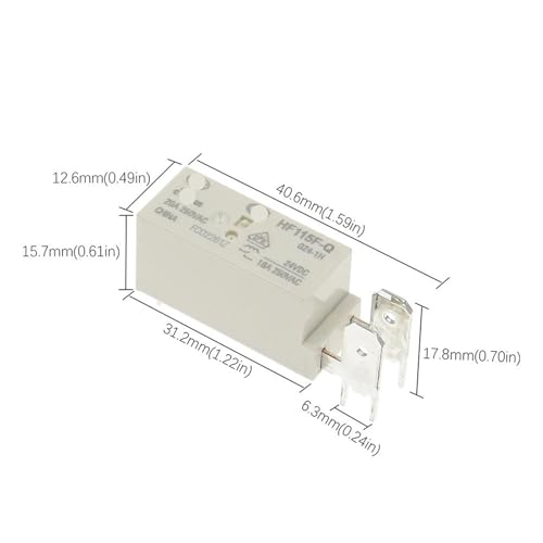 Evite fallos por sobrecarga con el relé HF115F-Q-048-1H de 18 amperios para cuadros eléctricos 4