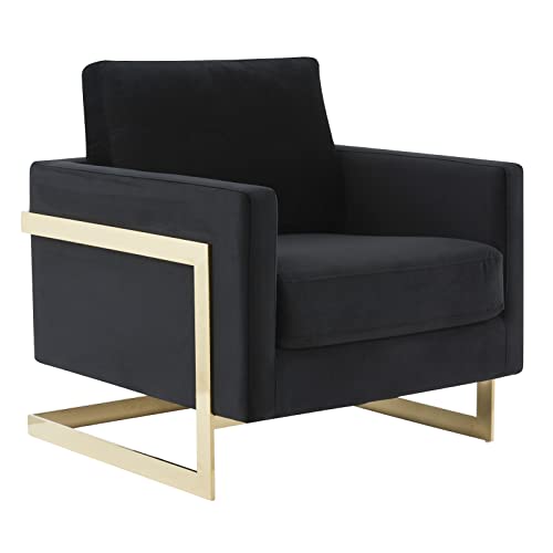 Sillón Plegable Falso Cuero Negro