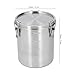 Pongnas Stainless Steel Pet Food Container, Metal Dog Food Container for Dog Food, Cat Food, and Bird Seeds, Compact Kitchen Storage Ideal for Countertop Display(1600ML)