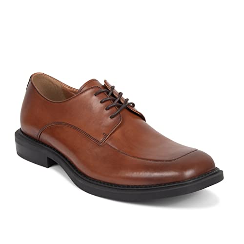 Kenneth Cole New York Men's Merge Oxford, Cognac, 8 #TOP6