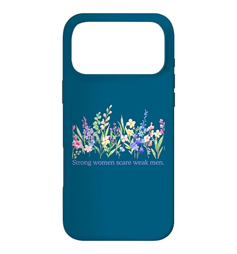 Flowery Strong Women Scare Weak Men �閧 �e�L�X�g �� �X�}�z�P�[�X iPhone 17 Pro Max �p