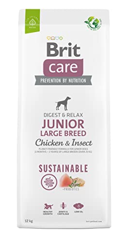BRIT Care Dog Sustainable Junior Large Breed Chicken & Insect - Dry Dog Food - 12 kg