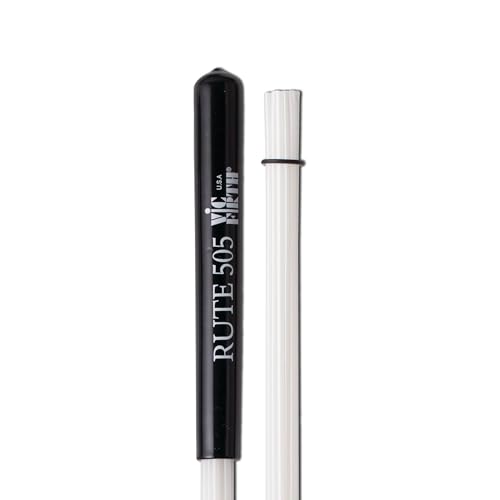 Vic FIrth - Rute 505 - 25 Plastic Bristles - Bango de vinilo blanco