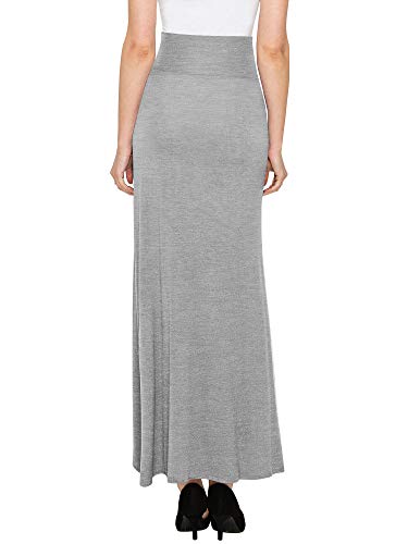 LL Womens Wrapped High Low Ruffle Maxi Skirt - Made in USA4