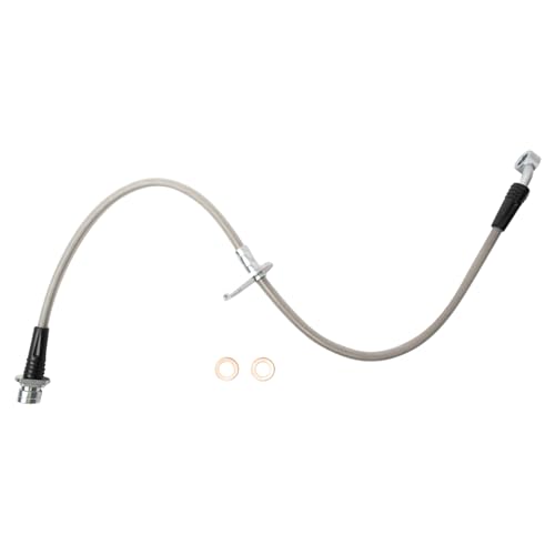 Image of TRQ Front Performance Brake Hose Set Compatible with 2002-2006 Honda CR-V