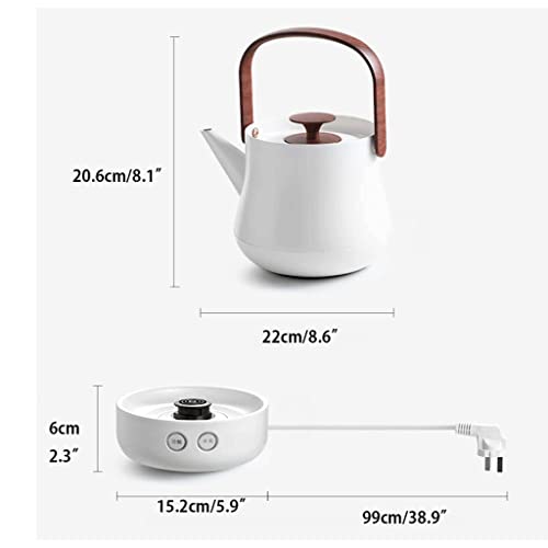 LIOONS Tetera Eléctrica clásica 800ml Acero inoxidable miniatura 2