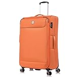 29" Suitcase Large by ATX Luggage Expandable Lightweight Softshell Trolley Case Built-in TSA Lock with 4 Dual Spinner Wheels Hold Check in Luggage