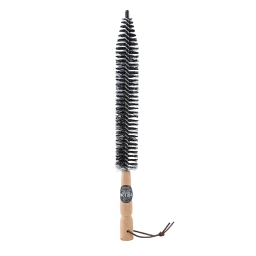 KATSU Tools Kaminreinigungsbürsten-Set mit 45,7 x 40,6 cm flexiblen Stäben + 10,2 cm und 15,2 cm Bürstenkopf + lange Holzbürste + Aufbewahrungstasche, Kanalentlüftungs-Reinigungswerkzeuge für