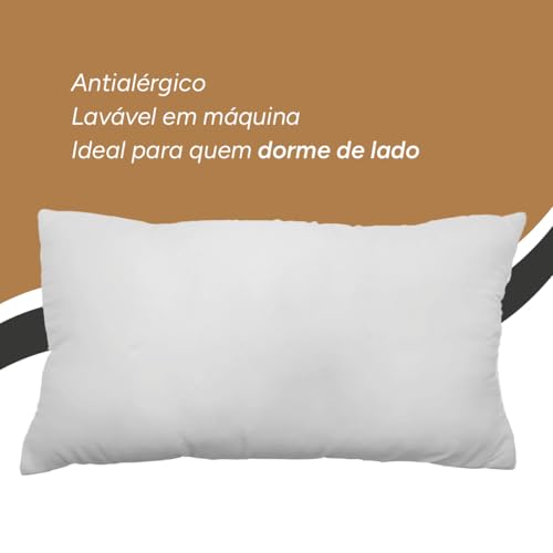 Travesseiro King Grande, Extra Conforto, 50x90cm, 200 Fios, Altihaus, Toque Acetinado e Suave, Laváv