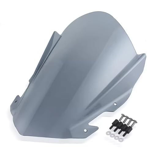 ZPMPGOLOZB Für RC 125 200 390 Für RC200 Für RC390 2014-2021 Windschutz Deflektor Verkleidung Spoilerscheibe Außendekoration Motorrad Windschutzscheibe(Grey)
