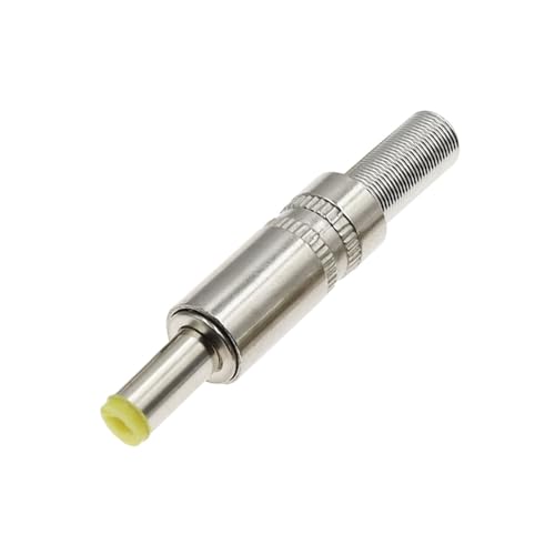 5 sztuk 5.5X2.5MM 5.5 * 2.1mm 4.8 * 1.7mm gniazdo zasilania prądem stałym wtyk męski metalowy adapter złącza z żółtą główką 4.0 * 1.7 2.5 * 0.7mm(4.8X1.7MM)