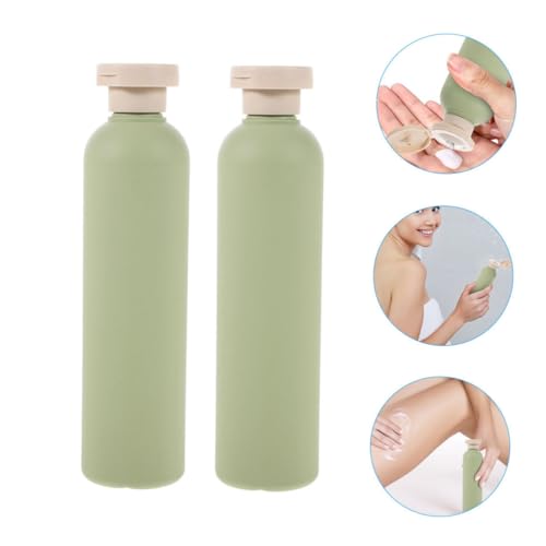 WEKADRIN 旅行用詰め替えシャンプーボトル 漏れ防止翻蓋式ディスペンサー 小型透明容器 化粧水やローション対応 多機能トラベルコンテナ