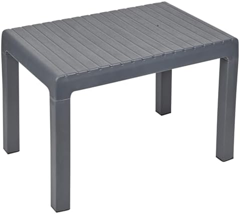 URBN GARDEN 40x60cm Outdoor Plastic Lightweight Coffee Table Patio Balcony Garden Furniture ...