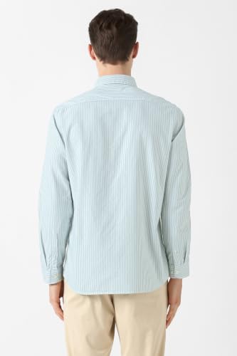 Image of Van Heusen Men's Casual Shirt for Men | Cotton | Stripe | Slim Fit | Full Sleeves |