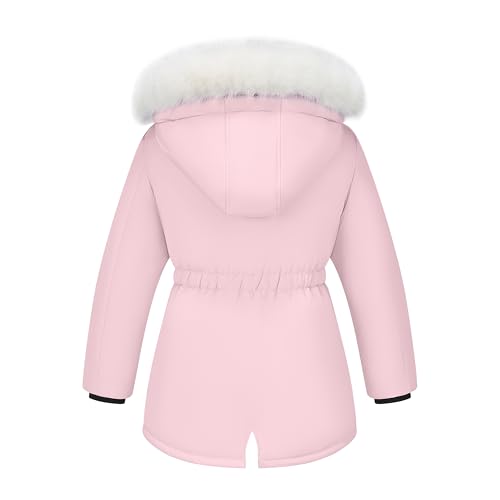 WULFUL Girl’s Winter Parka Coat Long Waterproof Warm Fleece Puffer Jacket2