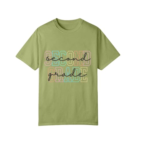 Toddler Kids Back to School Shirt Youth Boys Girls First Day of Preschool Tshirts Children (b-Mint Green, 6-7 Years)3