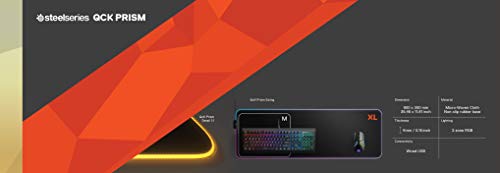 SteelSeries-QcK-Prism-XL-Alfombrilla-de-raton-para-juegos-Iluminacion-RGB-de-2-zonas-Iluminacion-de-eventos-en-tiempo-real-Optimizada-para-sensores-de-juego-Tamano-XL-900mm-x-300mm-x-2mm