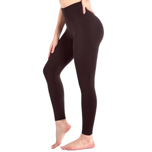 Sanpetix Hohe Taille weiche Leggings Damen, Frauen Dehnbare Hose für...