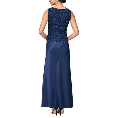 Image of Alex Evenings Womens Two Piece Mother of The Bride Dress with Lace Jacket