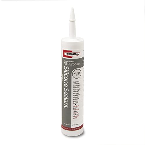 Rectorseal 57506 Clear 10.3-Ounce Tube General Purpose Silicone Caulk