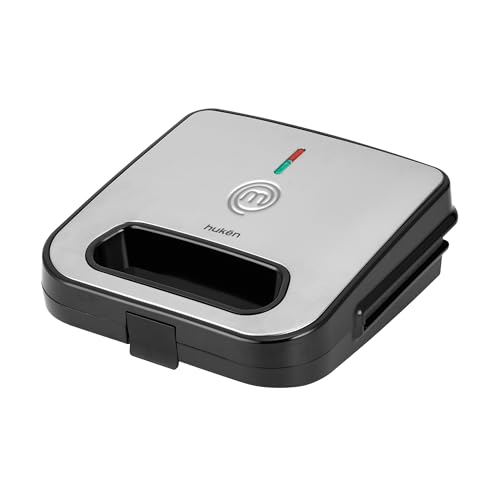 Catálogo para Comprar On-line Parrilla Sandwichera Top 10. 44 Sandwichera Masterchef, acero inoxidable, contol de temperatura automatico, parrilla antiadherentes, gris, modelo MK-SM-2FS