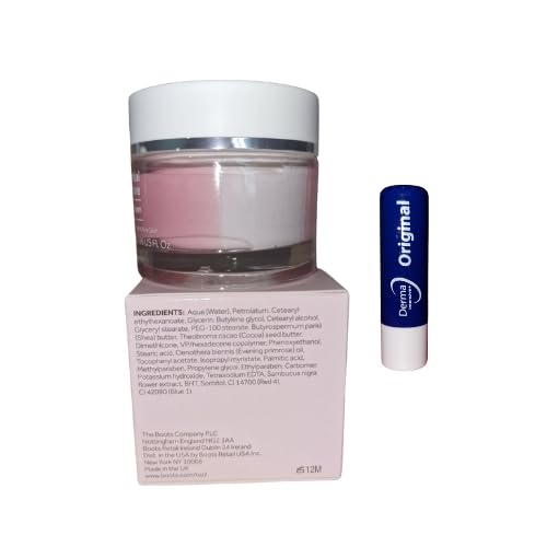 Boots N7 Facial Moisturising Night Cream, Suitable for Sensitive Skin 50ML, With Free Orignial Lip Balm, 25 ml (Pack of 2) - Image 3