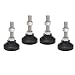 Fafeicy Leveling Feet 4 Pack Adjustable Furniture Leg Levelers with Thread Non Slip Rubber Pads for Machine Tools Office Home Furniture