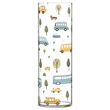 Busfahrzeug-Baum-Kunststoffvase, kreative Kunststoffvase, Blumenarrangement-Flasche für Zuhause, Büro, Hochzeitsdekoration