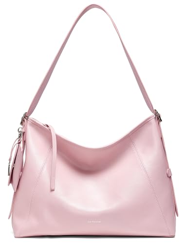 Bolso de cuero tipo bandolera negro para mujer miniatura 1