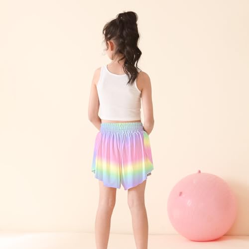 Butterfly Shorts Girls Flowy Athletic Shorts 2-in-1 Skorts for Teen Girl Skirt Clothes for Tennis Cheer Soccer4