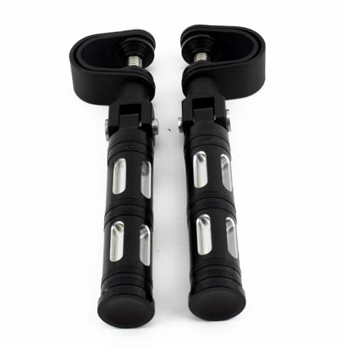 Repose-Pieds de Moto Anti-Vibration avec Pinces pour Crash Bar Touring