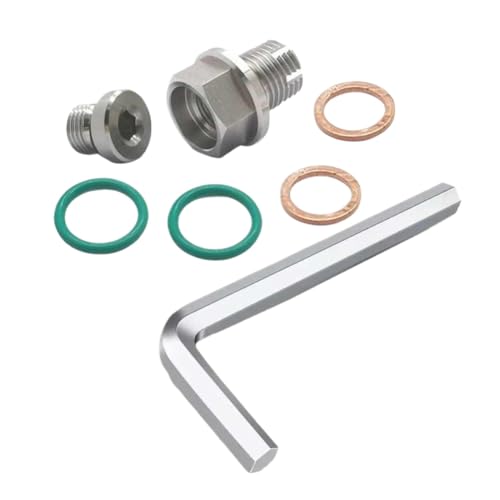 Kit de reparación de rosca M14.1x1.5 de sartén tapón de drenaje de aceite autorroscante de 15mm 3
