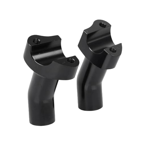Élévateurs de guidon noirs 3.5 pouces pour moto Softail Dyna Sportster Touring