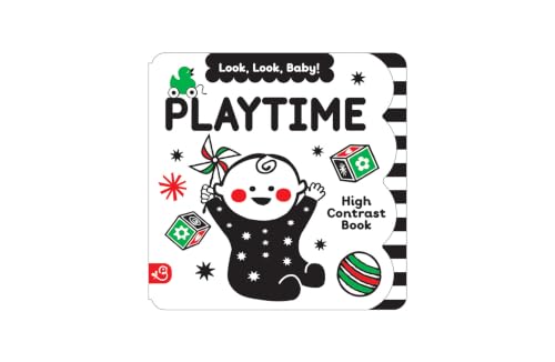 Image of Look, Look, Baby! Playtime: Black and White High Contrast Tummy Time Book for Newborns