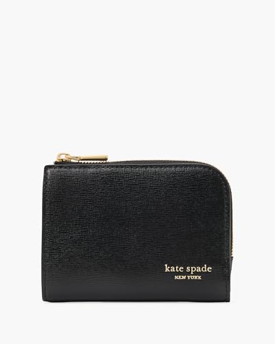 Kate Spade New York Women Devin Saffiano Leather Small Compact Wallet, Black