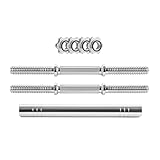 Phoenix Fitness 35cm Dumbbell Bars - Pair of 1” Dumbbell Handles with 4x Spinlock Collars & Barbell Connector for Weightlifting and Strength Training - 2x Solid Steel Dumbbell Bars & Connector, 35cm