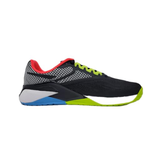 Reebok Men's Nano X2 Cross Trainer Shoes, Cblack/Laslim/Alwb, 10 M US