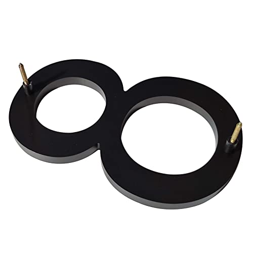 Ywonoby 8 Inch House Numbers for Outside-Large Modern 3D Floating Door Numbers-Weatherproof and Easy to install-Matte Black Acrylic Number (8) - Image 2