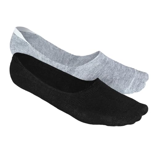 Image of HEELIUM Bamboo No Show Socks for Men | Odour Free & Breathable | 3X Softer Than Cotton Socks | Low Cut Socks | Size (UK 6-10)