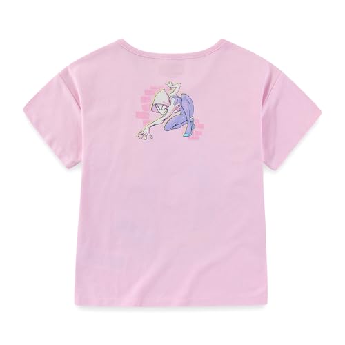 Image of Marvel Spider-Gwen Ghost Spider Girls Short Sleeve T-Shirt and Shorts Set for Big Kids