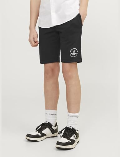 Jack & Jones Jpstswift Short de survêtement AUT Sn JNR pour garçon, Noir, 140