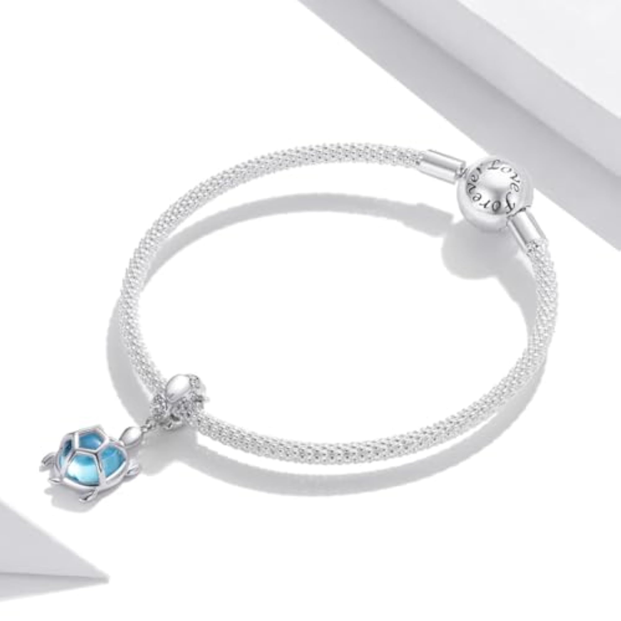 925 Sterling Silver Turtle of Fortune Charm, Unique Gift