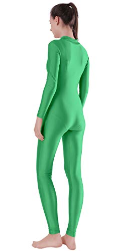 Image of speerise Women's Jumpsuits Long Sleeve Zipper Turtleneck One Piece Bodycon for Yoga Clubwear