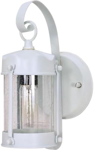 Nuvo 60/3460 One Light Outdoor Wall Mount, White