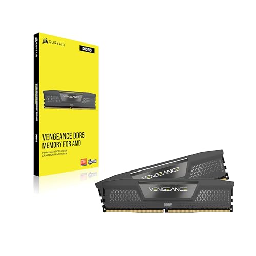 Image of CORSAIR VENGEANCE DDR5 64GB (2x32GB) DDR5 6000MHz CL30 AMD EXPO Intel XMP iCUE Compatible Computer Memory - Gray (CMK64GX5M2B6000Z30)