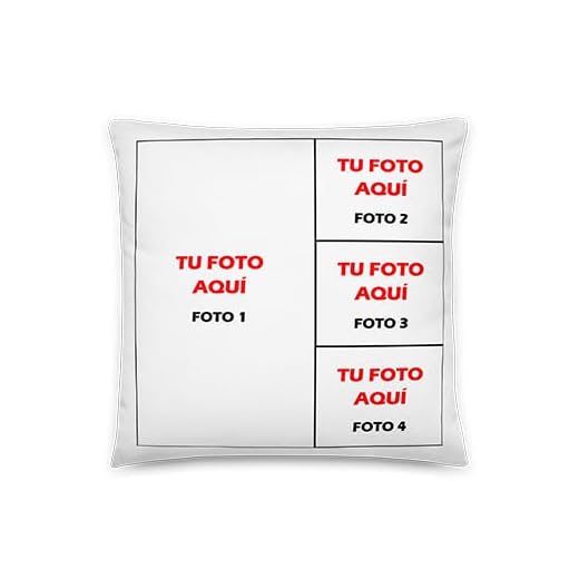 Kembilove Cojin Personalizado con Foto o Texto – Regalos Originales para Mujeres y Hombres – Almohada Personalizada – Regalos Personalizados Amigas 4 Fotos