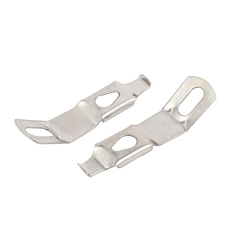 Image of Aexit Picture Photo Construction Hardware Frame Backboard Metal Spring Turn Clip Hanger Siver Tone 40pcs Model:48as299qo24