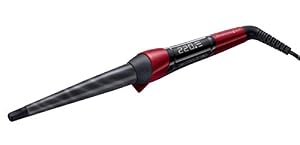 Remington Lockenstab [kegelförmig 13-25mm] Silk Digital (hochwertige Keramikbeschichtung mit Seidenproteinen) -LCD-Display 120-220°C, natürliche Locken, Spirallocken & Beach Waves, CI96W1