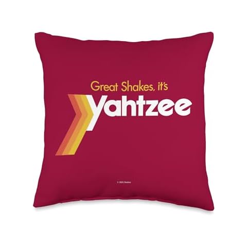 Yahtzee Shakes, Throw Pillow, 16x16, Multicolor Cover
