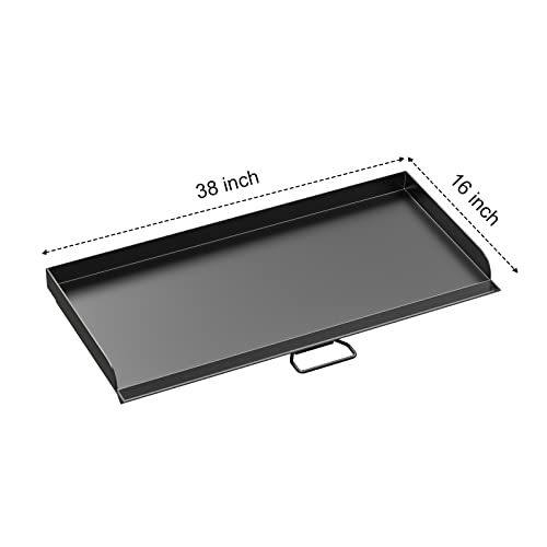 Ajinteby Fry Griddle For Camp Stove Griddle, 16 X 38 Inch Flat Top Cooking Griddle For 3 Burner Camp Chef Griddle, Bbq Camping Grills Flat Top Plate, Outdoor Bbq Camping Grills Accessories #TOP1